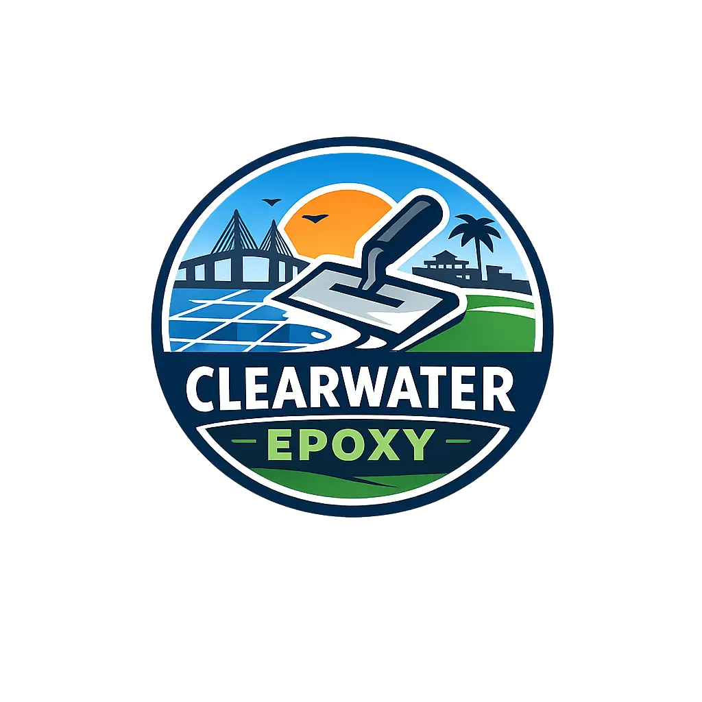 Clearwater Epoxy logo for epoxy flooring services in Clearwater, FL
